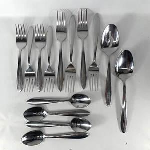 Oneida Silverware Flatware Lot Set of 14 Forks Spoons Replacement Pieces - Picture 1 of 13