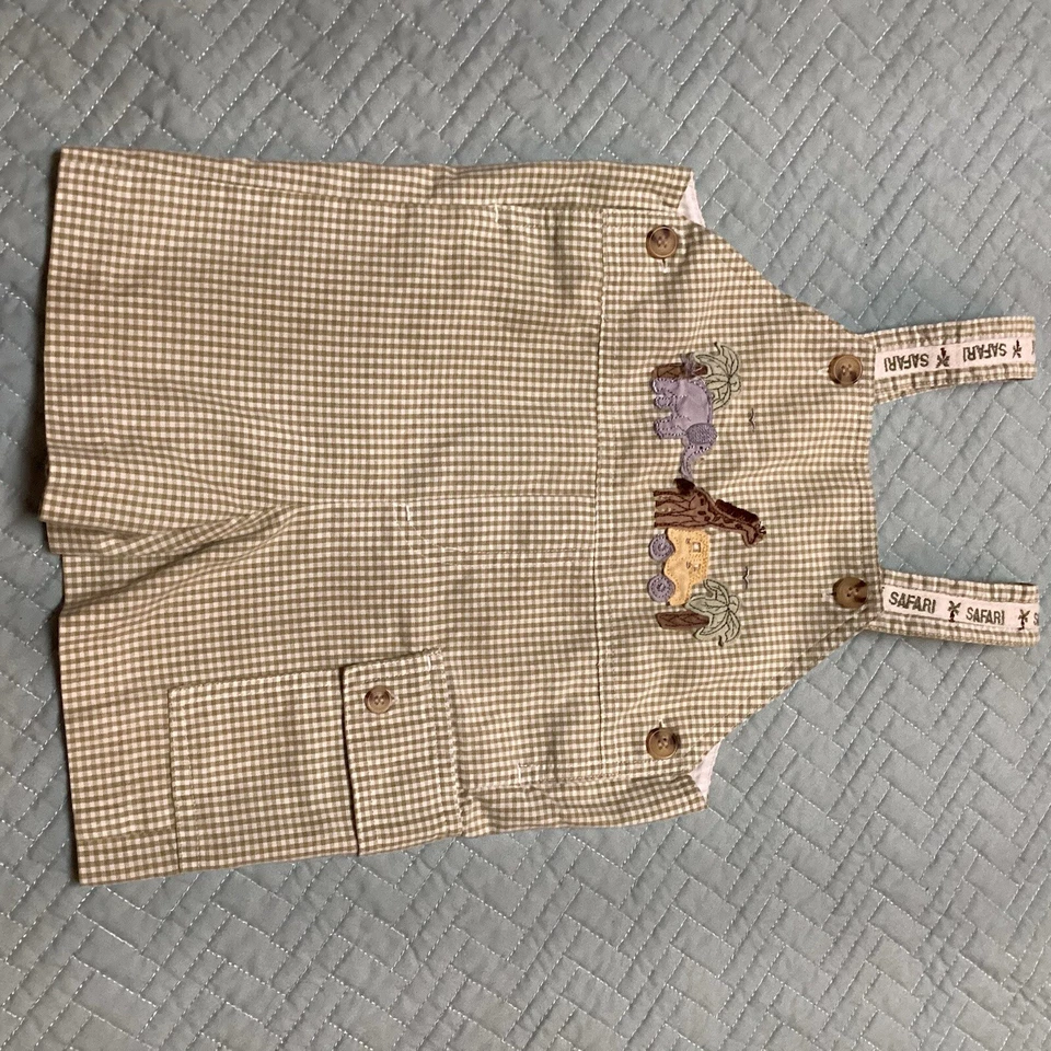 Traje verde temático safari 2T mameluco safari zoológico para niños pequeños  Foto 1 de 4