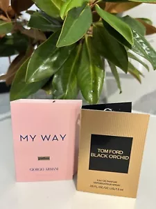 TOM FORD BLACK ORCHID & Armani MY WAY Fragrance Genuine 1.5ML & 1.2ML... - Picture 1 of 3