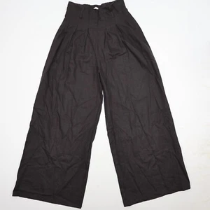 Anthropology Mustard Seed Wide Leg Linen Pants Womens Small Black Gypsy Boho - Picture 1 of 9