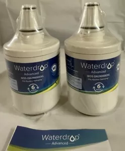 2 WATERDROP ADVANCED WDS-DA2900003G - SAMSUNG 2x 6MO FILTER NEW SEALED - Picture 1 of 6