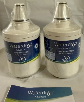 2 WATERDROP ADVANCED WDS-DA2900003G - 2x 6MO FILTER NEW SEALED - Image 1 of 4