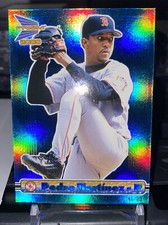 2000 PACIFIC PRISM HOLOGRAPHIC BLUE PARALLEL #23 PEDRO MARTINEZ RED SOX SP #/80