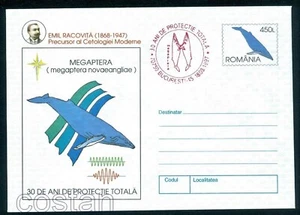 1997 Buckelwalschutz, Racovita, rot, Rumänien, spezielle Abdeckung/5/76 - Bild 1 von 1
