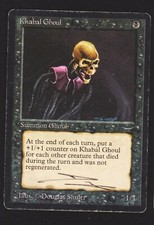 MTG Khabal Ghoul Authograph Arabian Nights Magic the Gathering FLAT SHIP. FEES