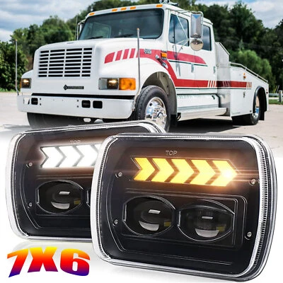 7x6" LED Sealed Headlight For International Harvester 4700 4800 4900 8100 9400i - Image 1 of 4