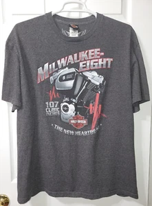 Harley-Davidson Men’s 2XL T Shirt Cowboys Alamo City San Antonio Texas Gray - Picture 1 of 12