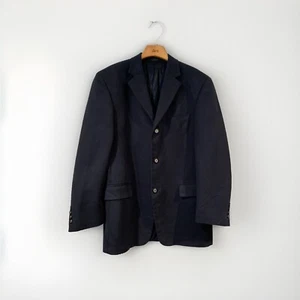 Andrew Fezza Men’s 41R Black Blazer Sport Coat Jacket Synthetic Suede - Picture 1 of 5