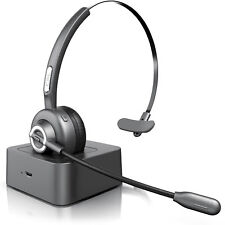 CSL Mono Bluetooth Headset + Ladestation mit flexiblem Mikrofon Handy PC Laptop