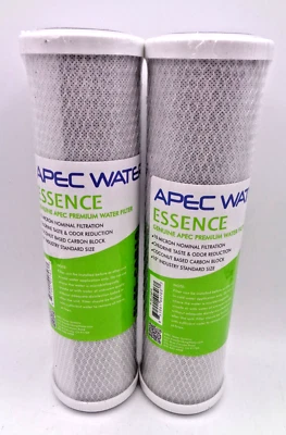 2 APEC Water Systems 10” Carbon Block Water Filters For Reverse Osmosis System - Image 1 of 4