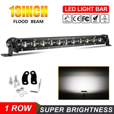 Flood Beam 14" inch Bumper Led Light Bar For Club Car EZGO Golf Cart work 13/15" - Image 1 of 4