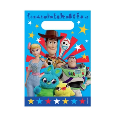 AMSCAN Toy Story Party Loot Bags pack of 8 - Toy Story 4 Party Supplies