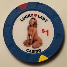 California Lucky Lady Casino $1 Chip — Uncirculated