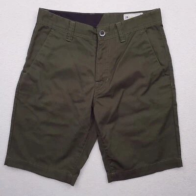 Volcom Shorts Mens 28 Green Chino Twill Surf Skate Streetwear - Image 1 of 4