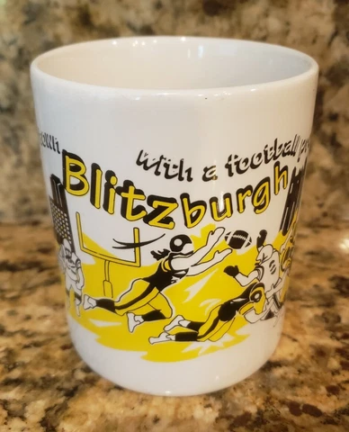 BLITZBURGH Pittsburgh Steelers NFL Football Coffee Mug EUC 2006 Drinking Town Cover