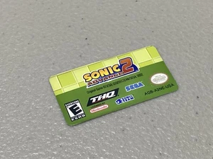 Sonic Advance 2 (Nintendo Gameboy Advance) Replacement Label - Picture 1 of 1