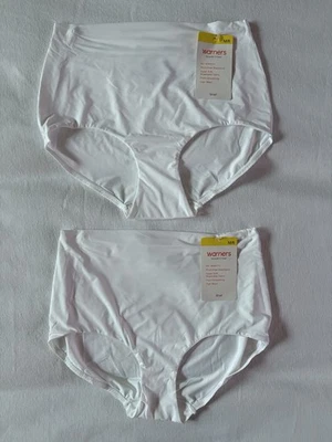 NEW Warners Briefs Smooth It Over Pinch-Free High Waist 2 Pair Size Medium 6 - Image 1 of 4