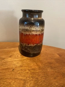 Vintage West German Fat Lava Vase by Scheurich Keramik 231-15 - 6" Tall 1960's - Picture 1 of 6