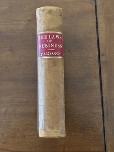 Theophilus Parsons. Laws of Business for All the States of the Union. [1869] - Picture 1 of 4