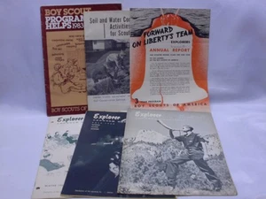 Lote de 6 folletos efímeros vintage de BSA Boy Scouts of America - Imagen 1 de 7