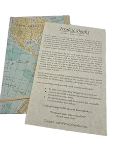 Irrobat Books Blank Journal Japanese Style Book Binding Artisan Grade Paper - Picture 1 of 12