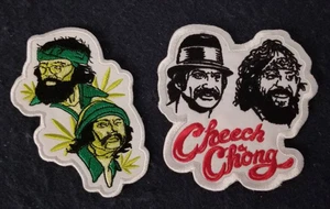 Cheech & Chong Embroidered 2 pc Patch set - Picture 1 of 3