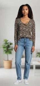 Zac & Rachel Easycare Moderno Animal Print Talla 3X - Imagen 1 de 4