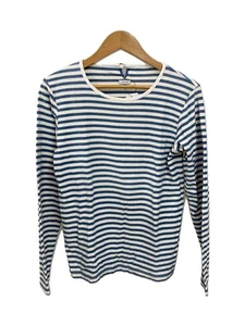 visvim Long Sleeve T Shirt 1 Cotton BLU Striped 0115105010022 - Picture 1 of 5