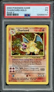 PSA 1 Charizard Base Set 2 4/130 Holo 2000 Pokemon Card POOR - Picture 1 of 2