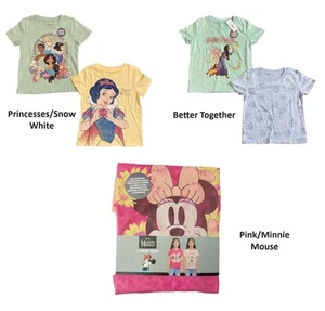 Character Girls 2-Pack Soft & Comfortable Crewneck Short Sleeve Tee - Picture 1 of 4