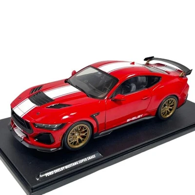 Modellino Auto Solido 1/18 Ford Shelby Mustang Super Snake Race Red 2024 - Immagine 1 di 4