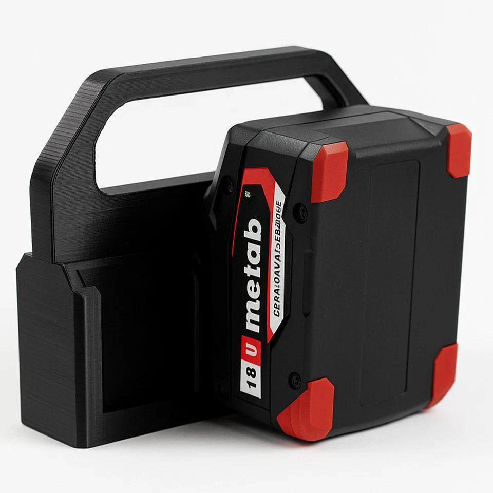 MARKENLOS Akkuträger für Metabo 18V CAS Akku - 4 Fach Akku Halterung