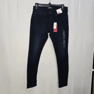 Express Dark Wash Midrise Denim Leggings Size 4S - Image 1 of 4