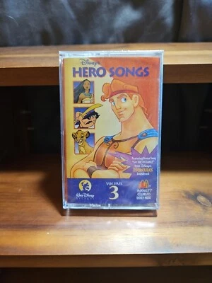 Disney's Hero Songs Volume 3 USA Cassette Tape Aladdin Lion King Hercules  - Image 1 of 4