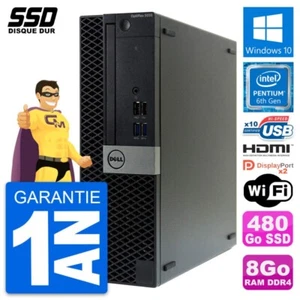 PC Dell Optiplex 5050 SFF Pentium G4400 RAM 8Go SSD 480Go HDMI Windows 10 Wifi - Bild 1 von 7