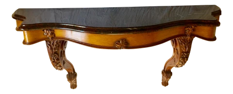 19th Century Louis XV Wall-Mounted Console Table, France Cover
