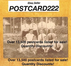 CT Waterbury 1908-29 antique RPPC postcard INDEPENDENT CLUB MENS Connecticut - Picture 1 of 1