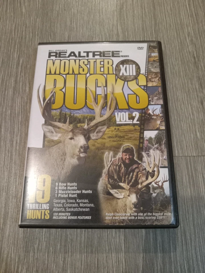 Realtree Monster Bucks XIII Vol 2 DVD 120 Minute Deer Hunting Video - Image 1 of 1