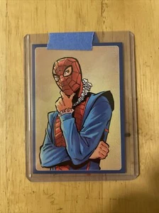 Panini The Amazing Spider-Man Blue Parallel Sketch Card Peter Parquagh 13/49 - Picture 1 of 2