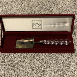 Mikasa Pie Knife With Crystal Glass Handle EUC - Picture 1 of 10
