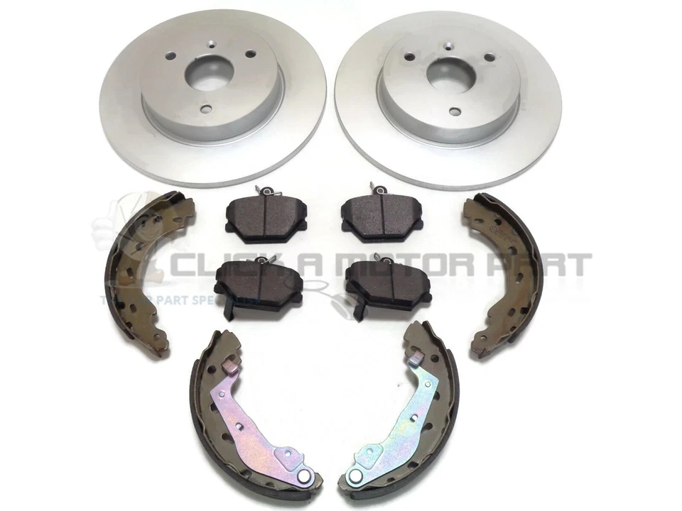 SMART CAR FOR TWO ROADSTER CITY FRONT 2 BRAKE DISCS AND PADS + REAR SHOES - Image 1 of 1