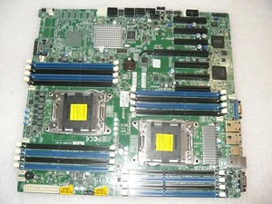 Supermicro X9DRH-iF Mainboard, Dual-Xeon, LGA2011, DDR3, 2xGLAN, IPMI 2.0, EATX - Bild 1 von 3