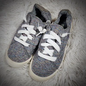 Zapatos de lona gris brillante Mad Love talla 2 - Imagen 1 de 12