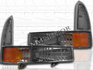 99-04 Smoke Excursion F250/350 Super Duty Bumper lights w/ Signal Corner Lights  - Picture 1 of 2