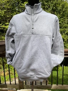 5.11 Tactical Pullover Mens Small 1/4 Zip Sweater Elbow Patches Gray Military - Picture 1 of 9
