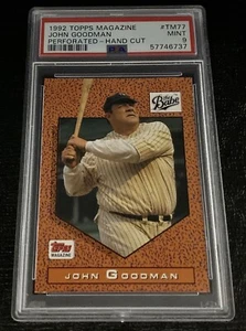 John Goodman Rookie Card PSA 9 1992 Topps Magazine The Babe Ruth Movie Conners - Picture 1 of 2