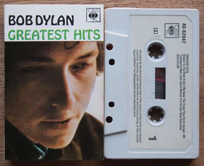 BOB DYLAN - GREATEST HITS (CBS 4062847) UK CASSETTE TAPE GREY PAPER LABELS - Image 1 of 3