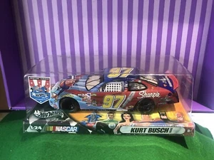 2004 Hot Wheels KURT BUSCH #97 Justice League / Sharpie Nascar 1/24 Diecast NEW - Picture 1 of 3