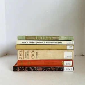 Lot of 6 Vintage Pioneer Western Texana Army Frontier Cowboy Staging Decor Books - Picture 1 of 24