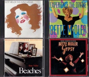 BETTE MIDLER 4 CDs The Divine Miss M, Greatest Hits, Beaches, Gypsy - Picture 1 of 5